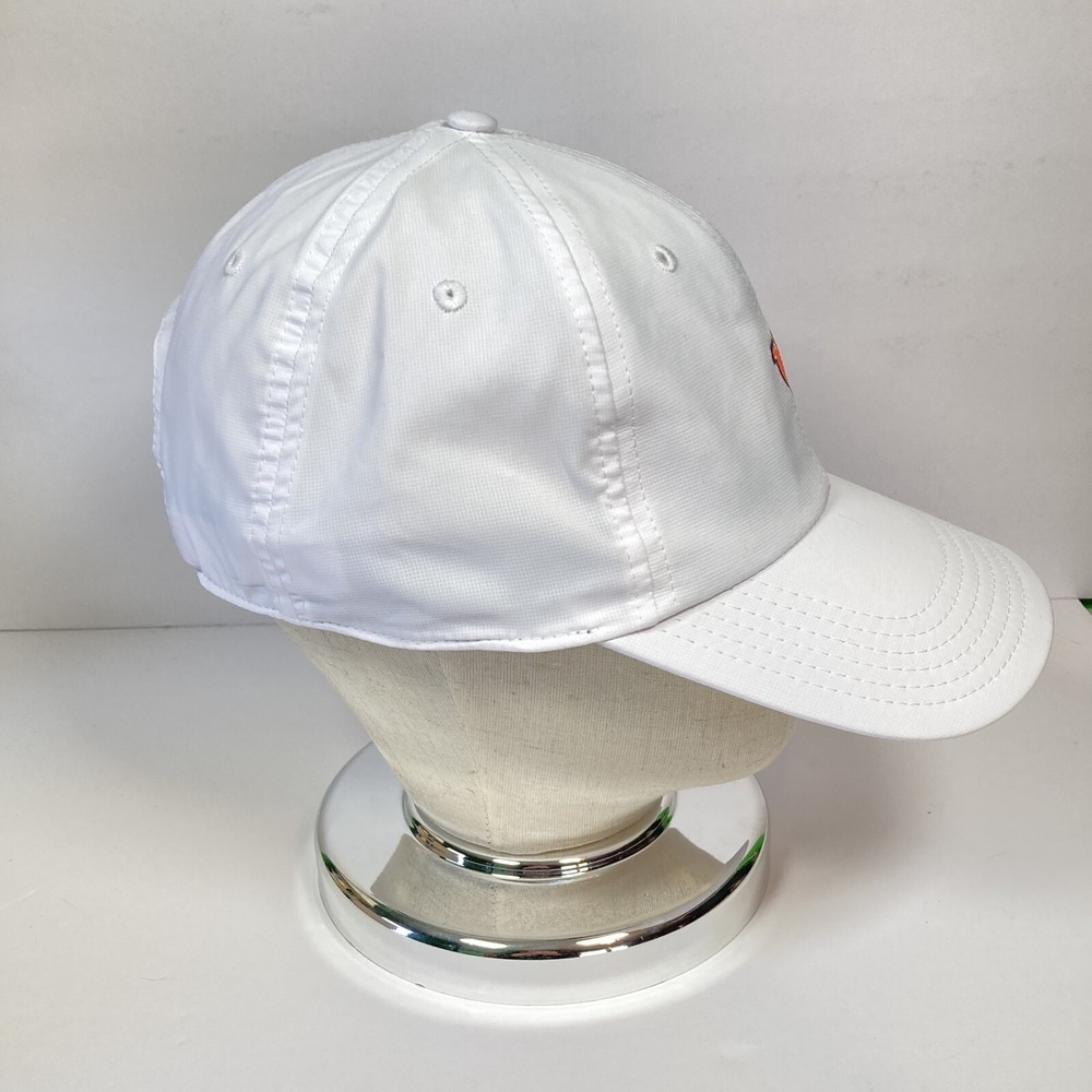 Bird Dogs White Golf Hat Ball Cap, Adjustable Back Strap, Logo, Stretchy, Sports - Picture 2 of 5